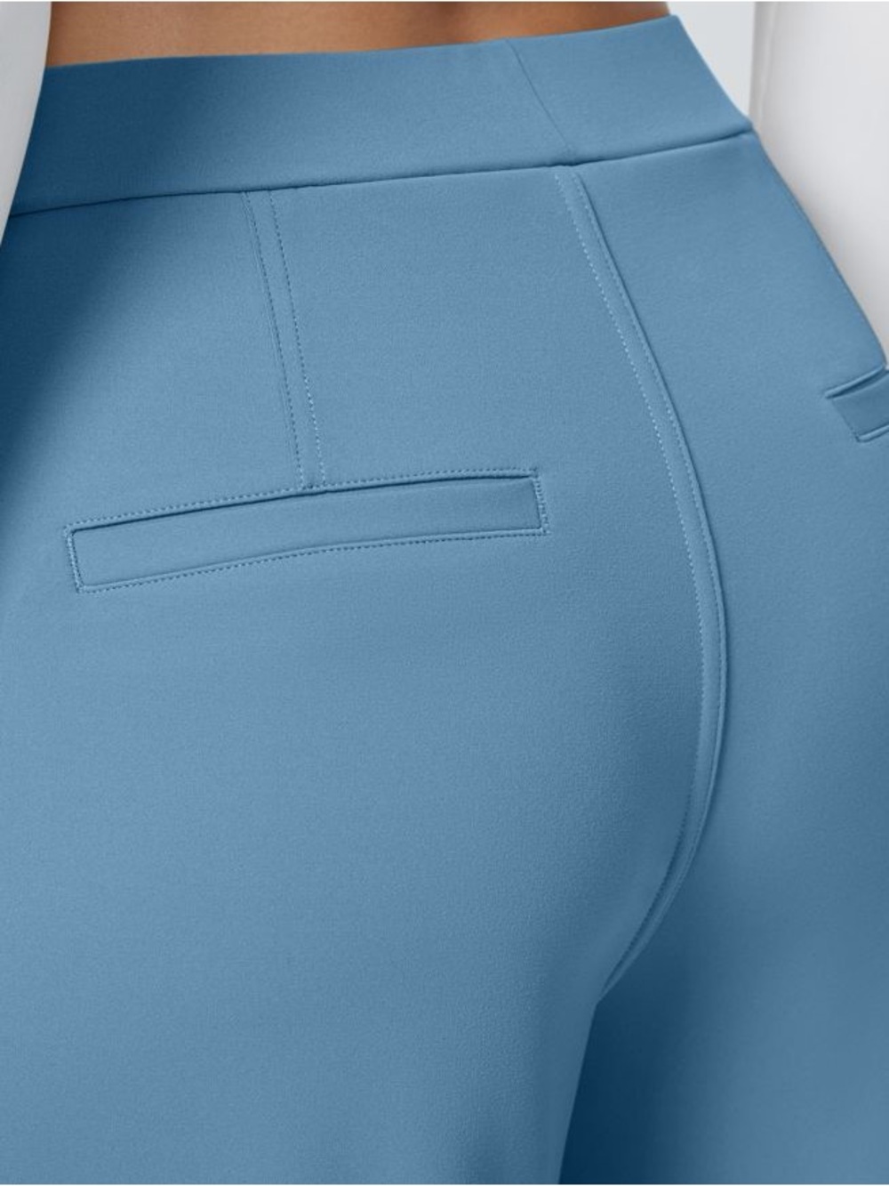 HALARA Wide-Leg High-Rise Pants in Dusty Blue - Picture 4 of 8